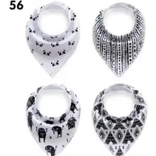 Новинка! Принт с животными/Panada+ Teepee+ orangutan в черном и белом цвете/бандана нагрудники принцессы для девочек/4 шт./компл