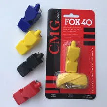 2016 Fox Outdoor Survival Whistle Referee Whistles Soccer Football Basketball Hockey Baseball Sports Classic Referee Plastic