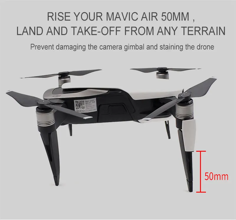 STARTRC Расширенный посадочный механизм для DJI Mavic Air Leg Поддержка протектор Расширение Замена подходит для DJI Mavic AIR Аксессуары