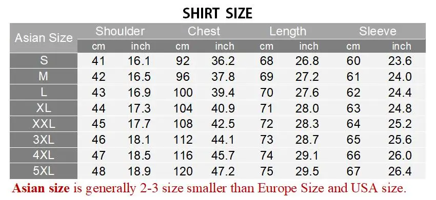 shirt size