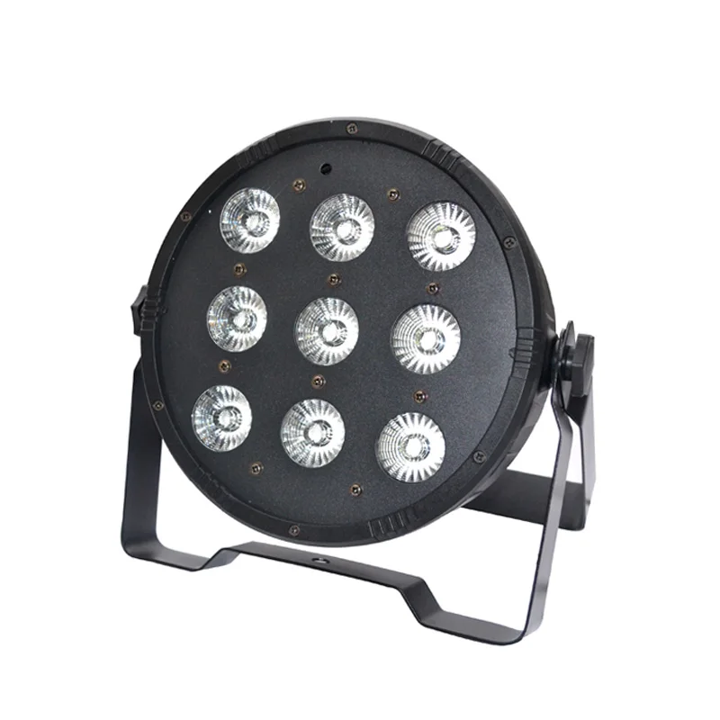 

4Pcs/Lot LED Flat Par Light with 9Pcs Lamp Beads 10W RGBW 4 in 1 Wash Professional for Home Party Disco Wedding DJ Stage Shows