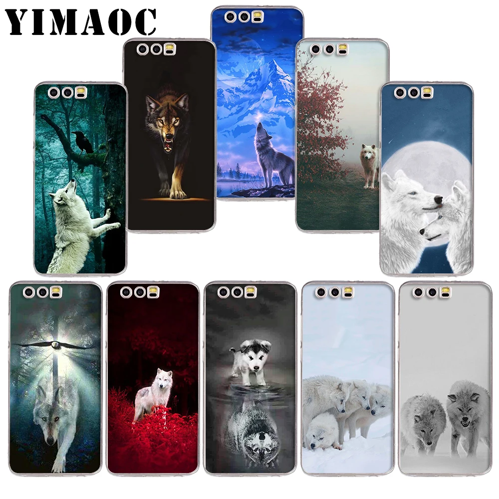 

YIMAOC 254z Snow White Blue Eyes Wolf Soft TPU Case for Huawei Honor 10 9 lite 7A Pro 7C 7X 8X Nove 3 3i