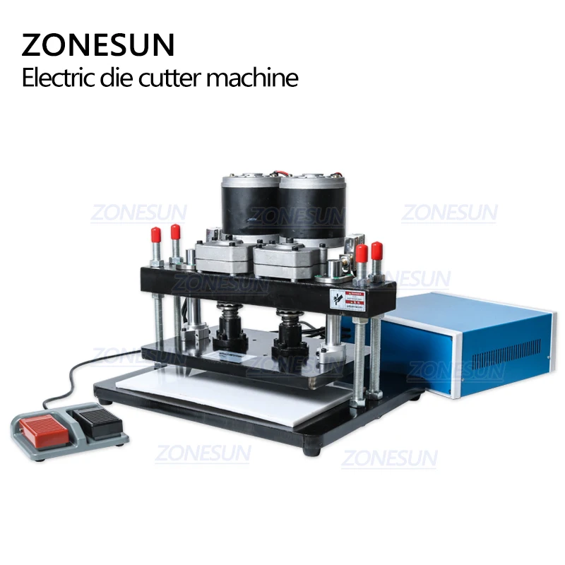 ZONESUN 35x22 см электрическая машина для резки кожи Фото Бумага ПВХ/Eva листовая пресс-форма Штамп Резак Режущий инструмент для кликера