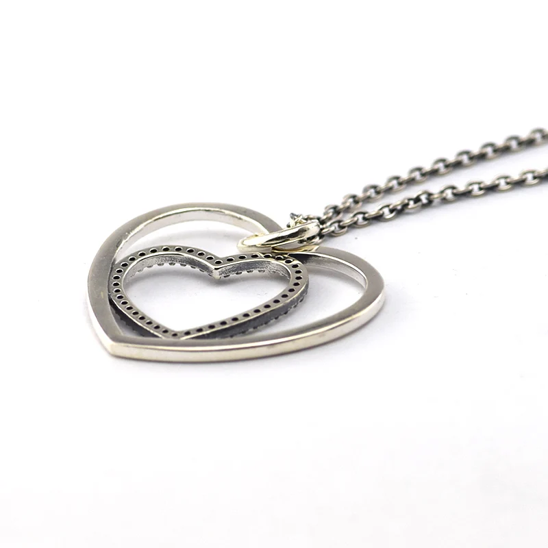 

Heart to Heart Pendant and Necklace 100% Sterling Silver Jewelry for Women Free Shipping