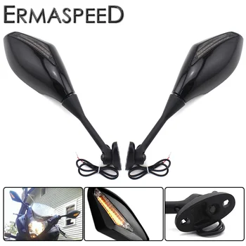 

Motorcycle Mirror with Light Windscreen Windshield Mount Side Mirror with LED Lamp for Honda CB300F CB400X CB400F CB500X