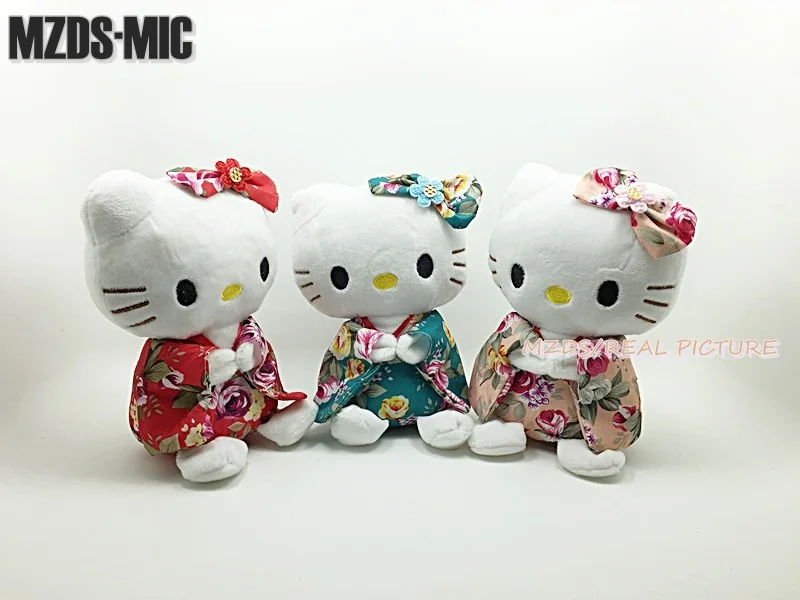 

3 Styles Cartoon Anime Hello Kitty kimono Ver. 20CM Plush Toys Cute Stuffed Dolls Children Birthday Gift