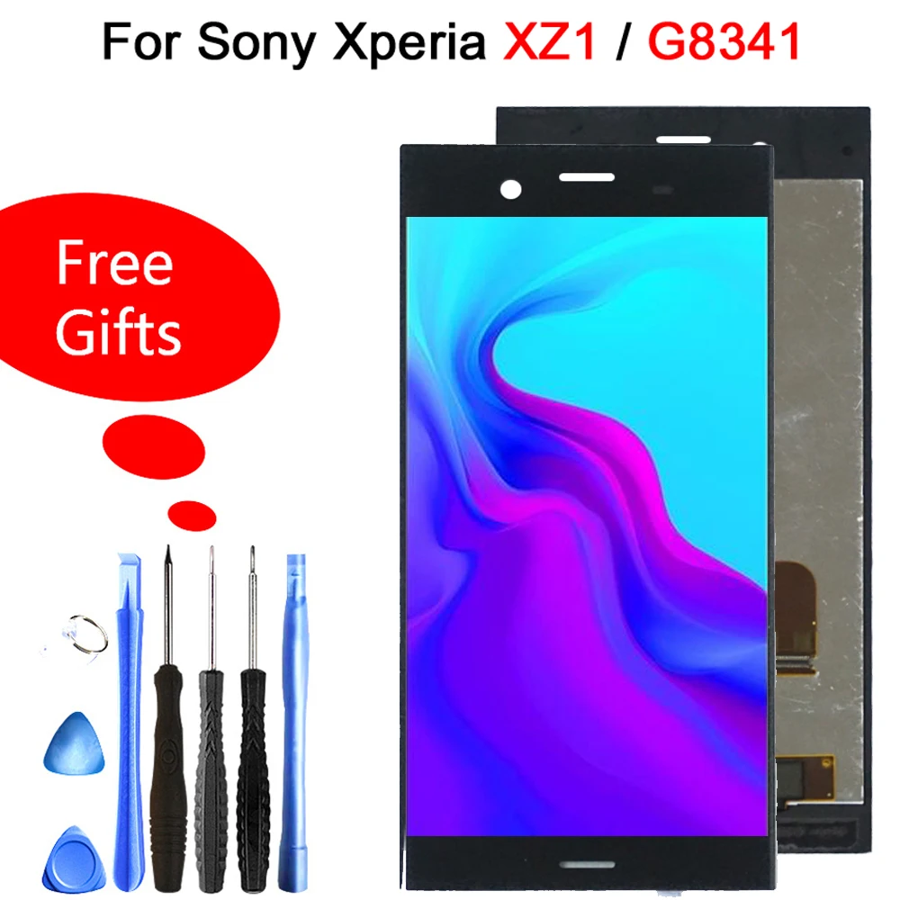 

Quality Lcd For Sony Xperia XZ1 LCD Display Touch Screen Digitizer Panel G8341 G8342 Assembly Replacement For Sony XZ1 LCD