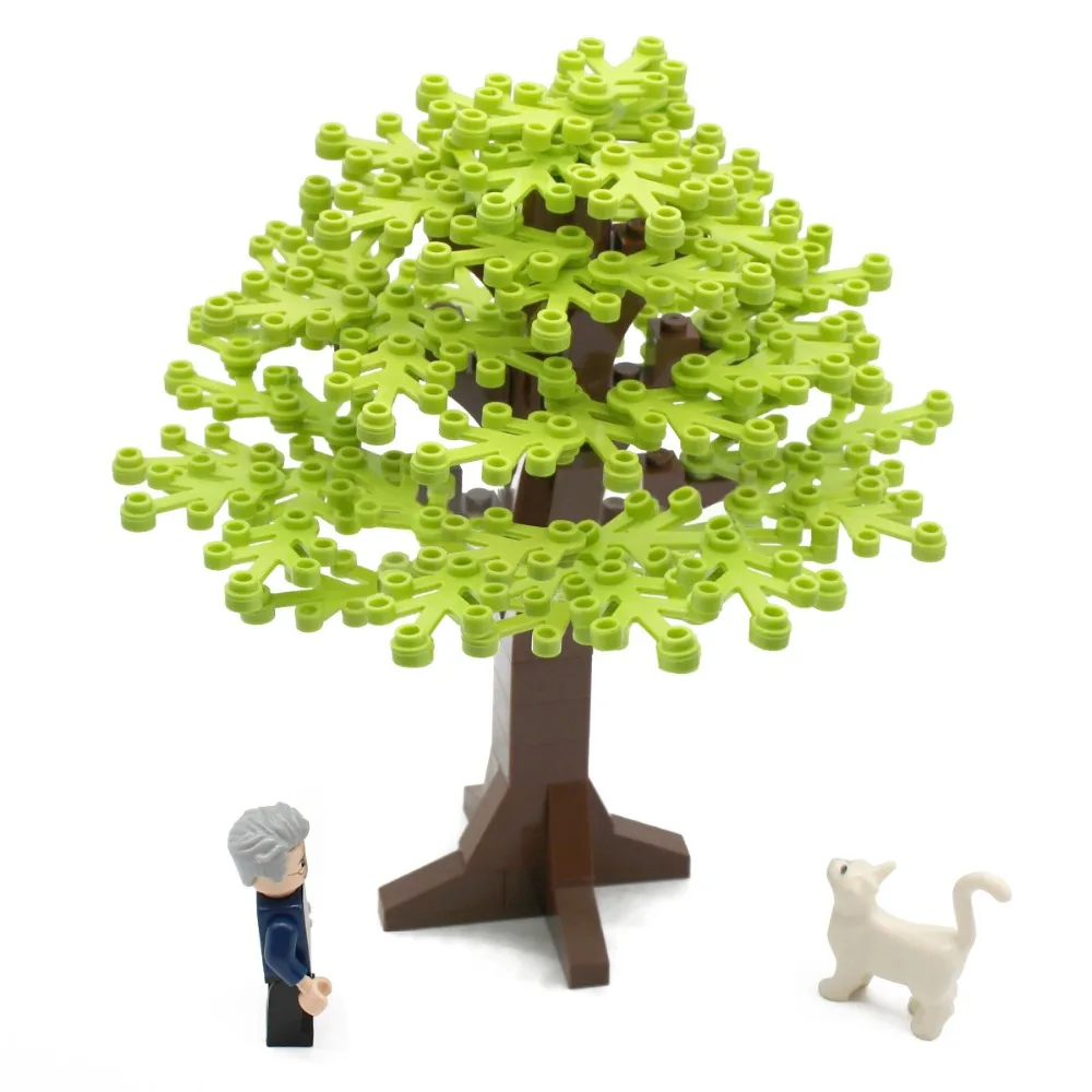 New Arrival 6 Holes Leaves LegoINGlys City MOC Big Green Tree Building Blocks Set DIY Garden Accessories Bricks Kids Toys Gifts (10)