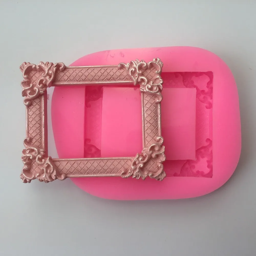 Photo-frame-picture-frame-chocolate-Silicone-Fondant-Cake-Decorating-Mold-Baking-Mold-Cookware-Tool-Bakeware-Tool