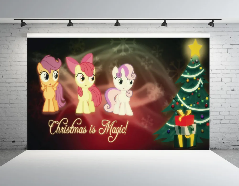 

SHENGYONGBAO Vinyl Custom Photography Backdrops Props My Little Pony theme Photo Studio Background ML-04