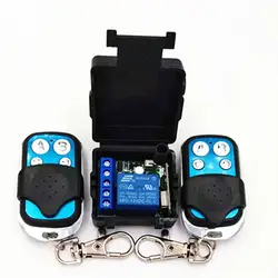 433 МГц Универсальный беспроводной пульт дистанционного управления DC 12 В 1CH релейный модуль приемника и 2 шт. передатчик 433 МГц пульт