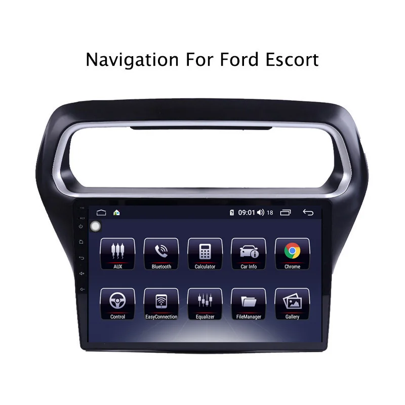 Sale 10.1" Android 8.1 8 core 4G RAM 64G ROM GPS Navigation Car Radio For Ford Escorts 2014,with Carplay/4G LTE 1