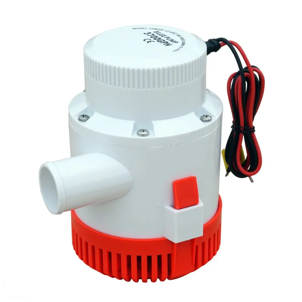 

3700 GPH Submersible Bigle Boat Water Pump 13 Amp Draw 20AMP Fuse for RV Yacht