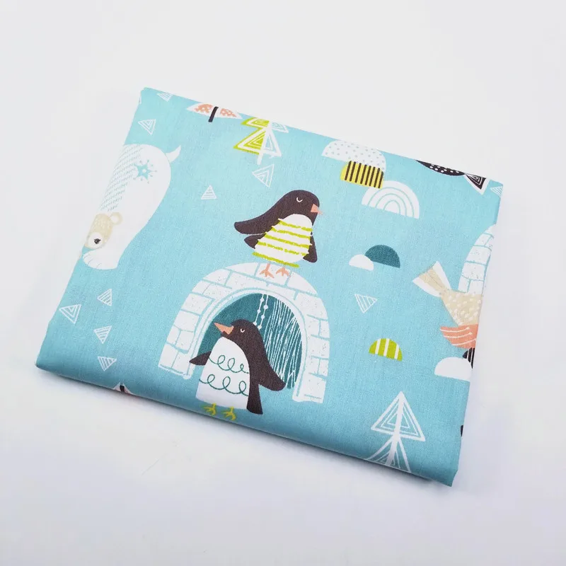 

50x160cm Kid Fabric printed Animal Series Cloth For DIY Patchwork Quilting Baby Cribs The Cloth Cushions Blanket Sewing Tissus