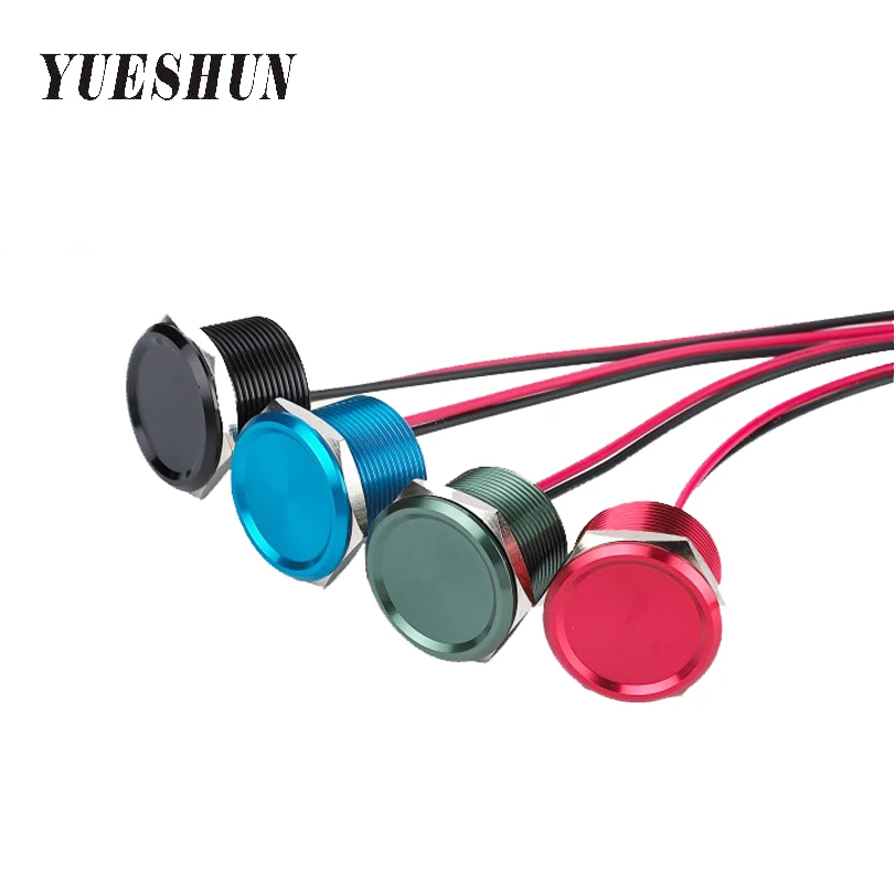 

YUESHUN 22mm Piezo Switches Aluminum Electrical Equipment Switch Momentary Operation Type