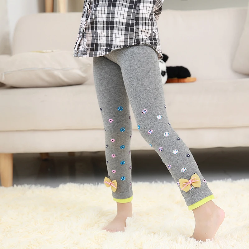 

Baby Girls's Spring Autumn Tights Lovely Candy Color Cartoon Flower Jacquard Cotton Knitted Pantyhose for 2-12 years