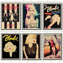 Блонди Дэбби Гарри рок группа крафт ретро панк-рок плакат Европейская и американская музыкальная команда звезда рисунок Ретро плакат