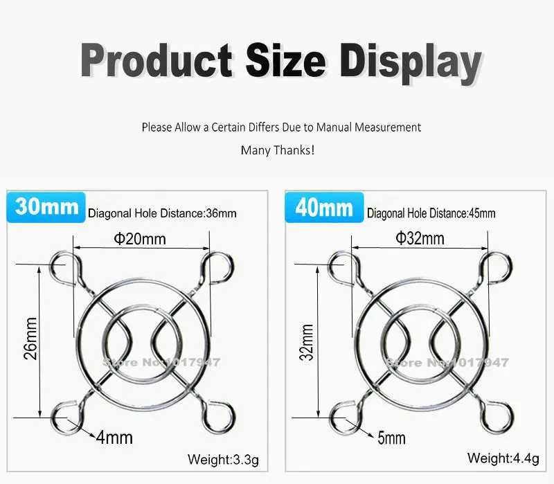 2 шт металлическая сетка для защиты пальцев решетка вентилятора 30 мм 40 мм 50 мм 60 мм 70 мм 80 мм 90 мм 120 мм 135 мм 140 мм 150 мм 170 мм 200 мм