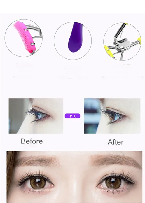 eyelash curler with comb detail