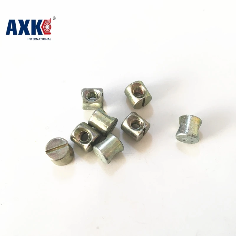 50pcs M5 Barrel Bolts Cross Dowel Slotted Furniture Nut fittings for