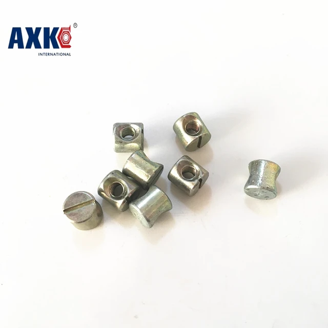 50pcs M5 Barrel Bolts Cross Dowel Slotted Furniture Nut fittings for