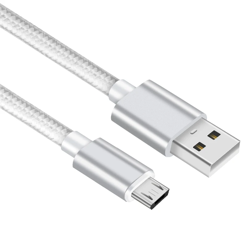 2A нейлоновый Micro USB кабель для быстрой зарядки USB кабель для передачи данных для samsung Vivo LG lenovo Tablet Android мобильный телефон usb зарядный шнур