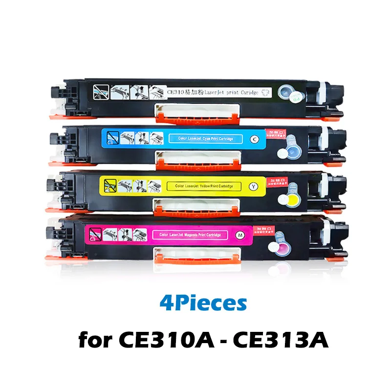 Совместимый цветной тонер картридж CE310 CE310A 311A 312A 313A для принтеров HP LaserJet Pro CP1025 M275