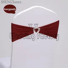 100 шт. много лайкра стул группа \ стул створки с короной пряжки для свадьбы Чехлы для стульев украшения