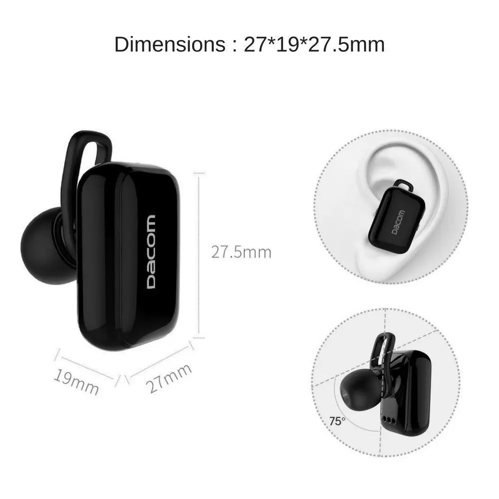 Dacom GF8 TWS Bluetooth наушники настоящие беспроводные Pods Близнецы стерео звук спортивные
