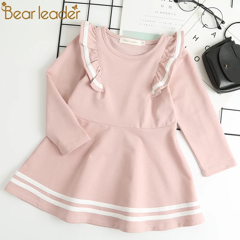 Bear Leader Autumn Long Sleeve Girls Dress New Casual Style Girls Clothes Cartoon Letter Pattern Printing Dress for Kids Clothes Bear Leader Autumn Long Sleeve Girls Dress New Casual Style Girls Clothes Cartoon Letter Pattern Printing Dress for Kids Clothes