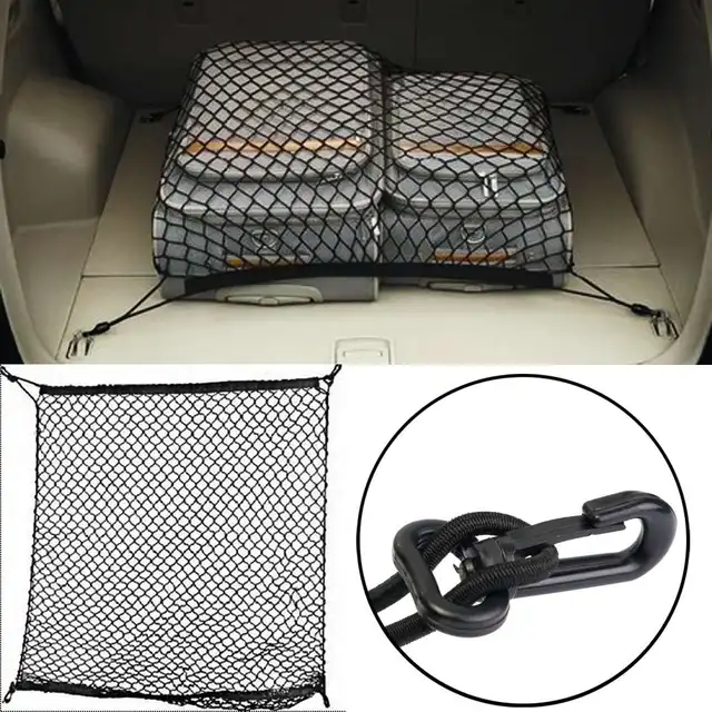 70x70cm Car Trunk Boot String Bag Elastic Nylon Rear Cargo Tidy Net 70x70cm Car Trunk Boot String Bag Elastic Nylon Rear Cargo Tidy Net Storage Organizer Luggage Suv