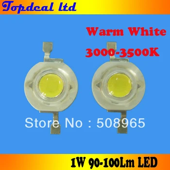 

1W LED 90-100LM warm white, high power led, 3000-3500K for led light lamp