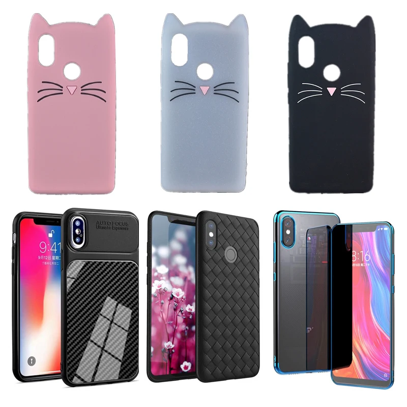 Силиконовый чехол ТПУ из углеродного волокна для Xiaomi 8 8SE чехлы телефонов SE |