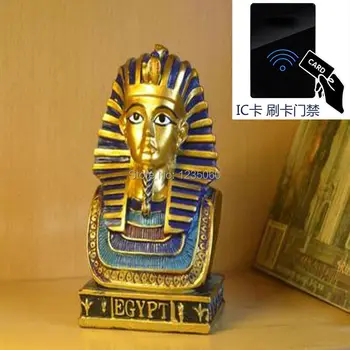 

one card statue to open the lock put back the card statue to run away from dark room real life room escape game prop