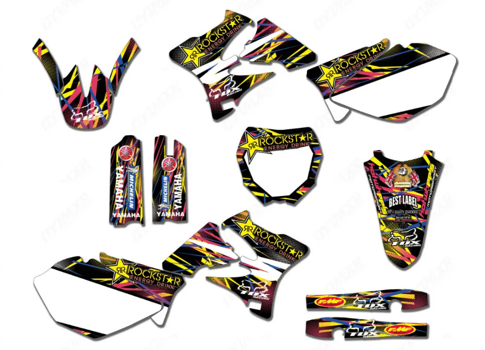 

Dirt Bike Graphics Stickers Decals For Yamaha YZ125 YZ250 YZ 125 2002-2014