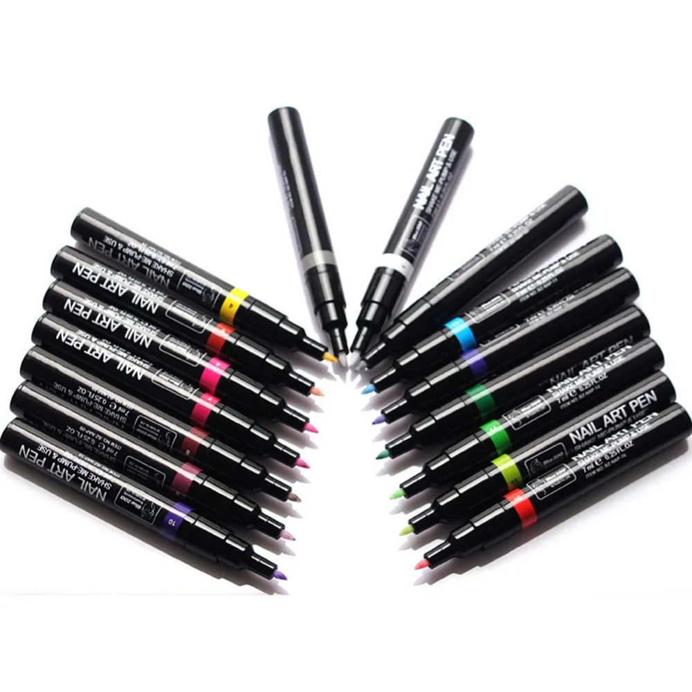 

Nail Art Pen 3d Design Nail Painting Pens Diy Manicure Tools 3d Nail Art Nail Polish Pen