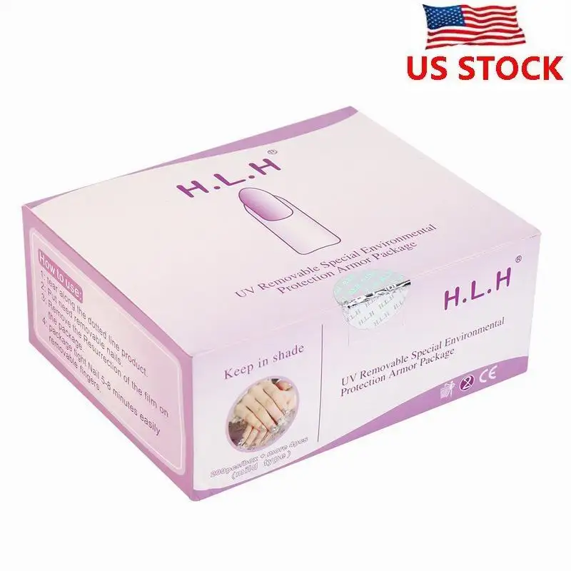 

MESFEES 10/200pcs Manicure Remover Wipes Easy to Use Nail Polish Removal Wraps UV Gel Disposable Makeup Remover Wraps Wipes