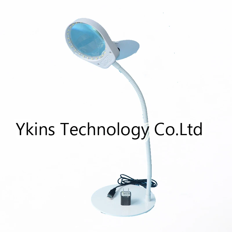 white color 5X table Desk Magnifying Glass with 26pcs LED Lamp Lupa Loupe for Reading Watch PCB Repair white color 5X table Desk Magnifying Glass with 26pcs LED Lamp Lupa Loupe for Reading Watch PCB Repair
