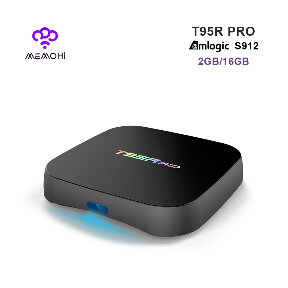 

MEMOBOX T95R PRO Android 6.0 Smart TV Box Octa core Amlogic S912 Dual Band WiFi BT4.0 UHD 4K H.265 IPTV 3D Player RAM 2G ROM 16G