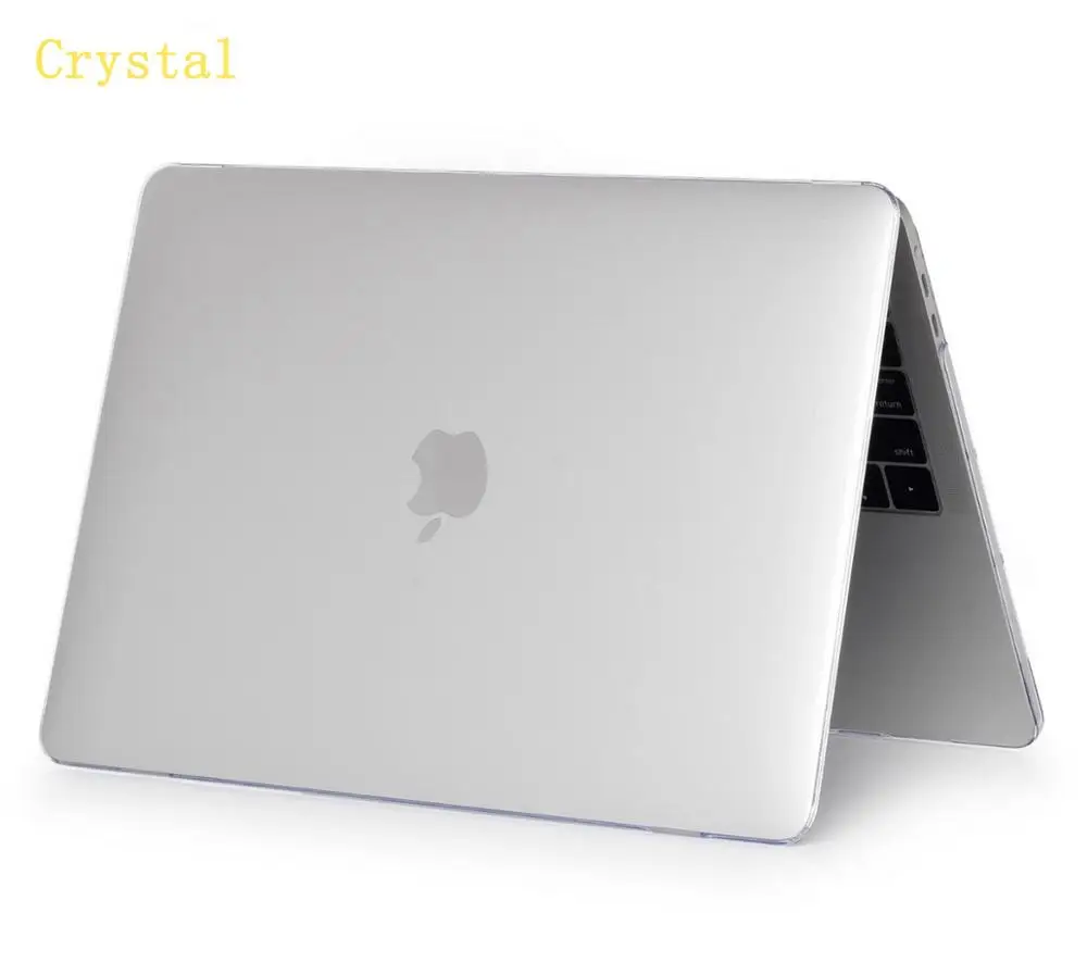 Для Macbook New Air Pro 13 15 чехол для ноутбука с сенсорной панелью для Mac book Air Pro retina 11,6 12 13,3 15,4 дюймов жесткий чехол - Цвет: Crystal Transparent