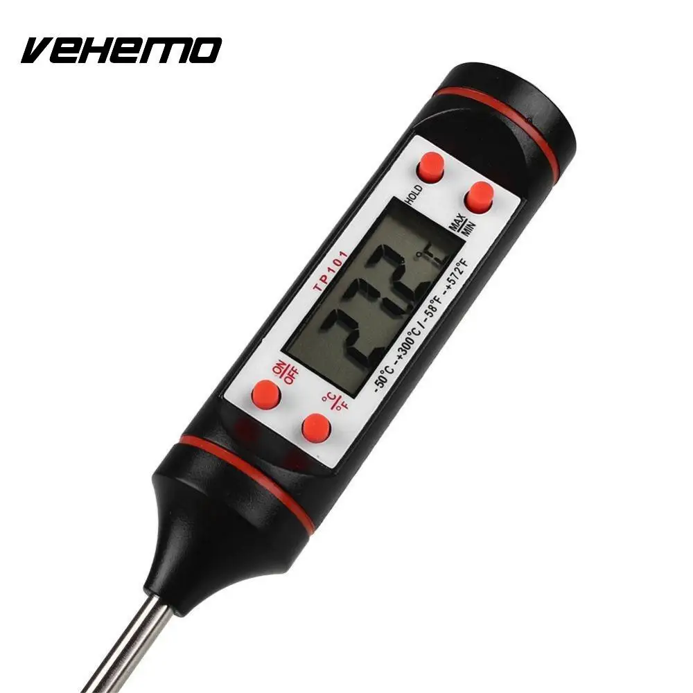 Vehemo Автомобильная воздухоотводная труба игольчатый Тип ЖК цифровой термометр измерительное оборудование