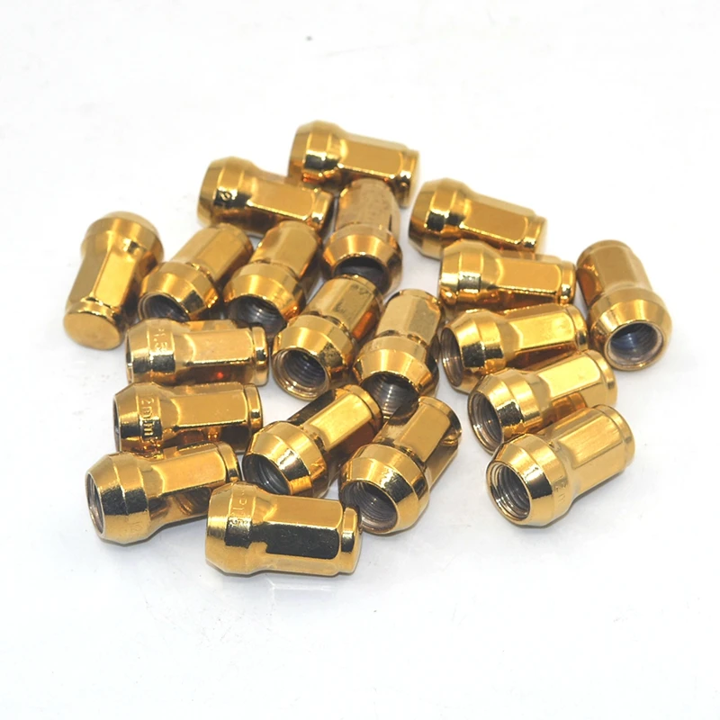 Wheel Nuts Japan Racing Lug Nuts M12 X 1,5 Dadi Per Ruota Forged Steel Gold 20 Pezzi In Acciaio Bulloni Antifurto Per Ruote - Foto 12