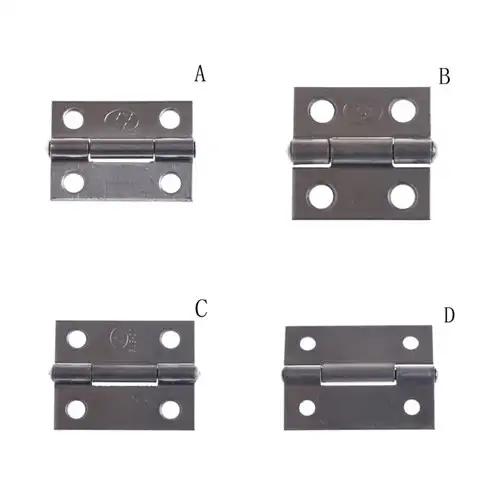 1pc Box Hinge Boat Marine Hinge For Furniture Hardware 4 Sizes Stainless Steel Door Hinges Silver Cabinet Drawer Jewellery