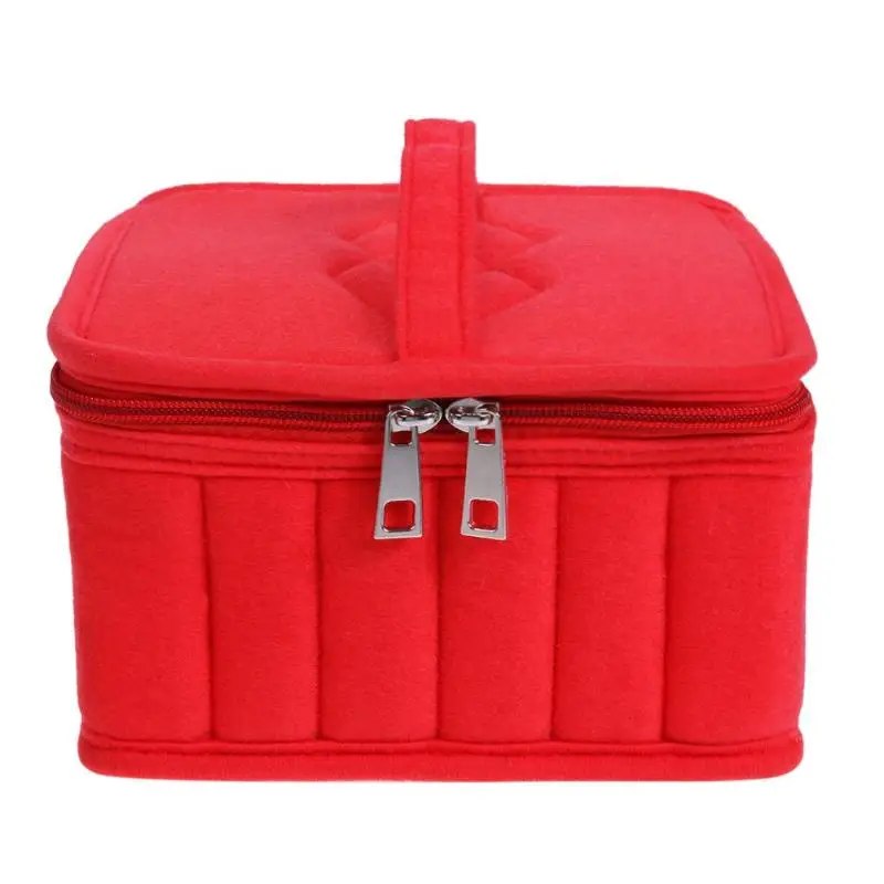 36 الشبكة المخملية النساء زيت طبيعي حقيبة التخزين حمل زجاجة السفر المنظم ل 5 15 30 ملليلتر حامل سستة حقيبة يد