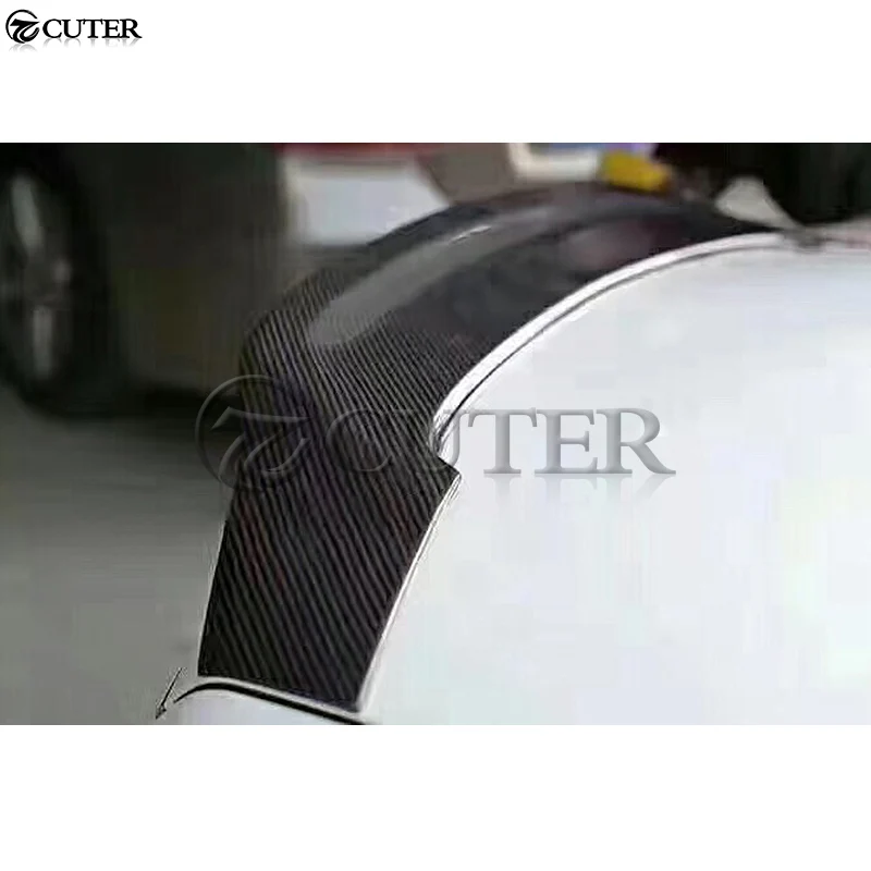 W204 R Стиль углеродное волокно задние крылья багажник спойлер для Mercedes Benz C200 C180 C260
