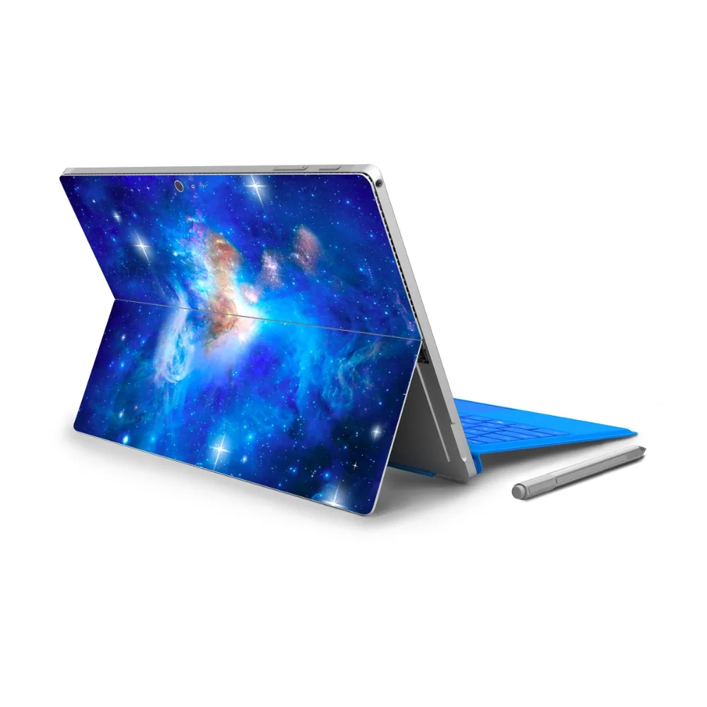 

GOOYIYO - For Micro Surface Pro 4 Vinyl Back Full Decal Tablet Netbook Ultrabook Sticker Starry Skin Logo Cut Out