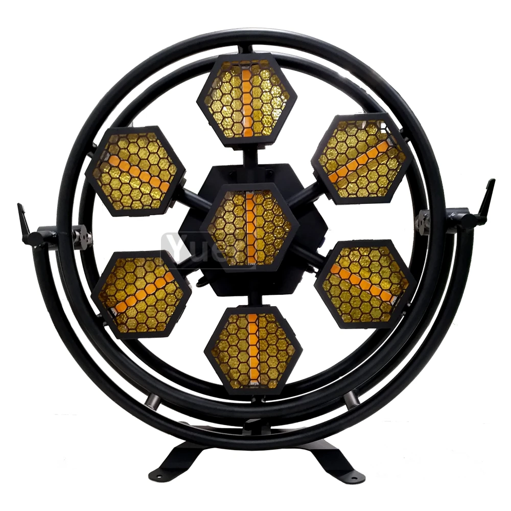 4 шт./лот дискотека 7x60 Вт светодиодная Ретро вспышка сценический эффект DMX512