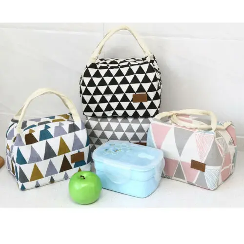 

Brand New Style Women Portable Lunch Bag Insulated Thermal Cooler Box Carry Tote Travel Storage Bags 2019 New