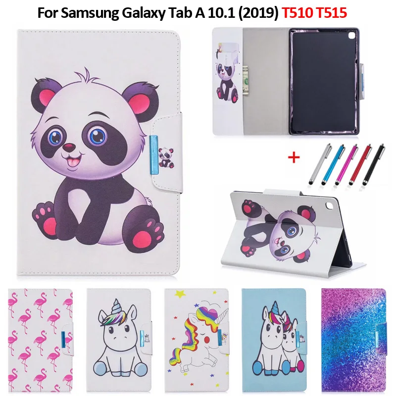 

Case Hoesje For Samsung Tab A 10.1 2019 Case Cute Unicorn Panda Flower Tablet Cover Funda For Galaxy Tab A 10.1 SM-T510 SM-T515