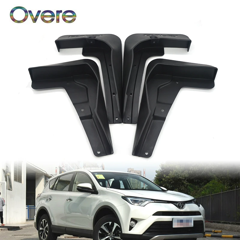 

OVERE Car Front Rear Mudguards For Facelifted Toyota RAV4 2016 2017 2018 Set Molded Accessories Mudflaps Car-styling 4Pcs Fender